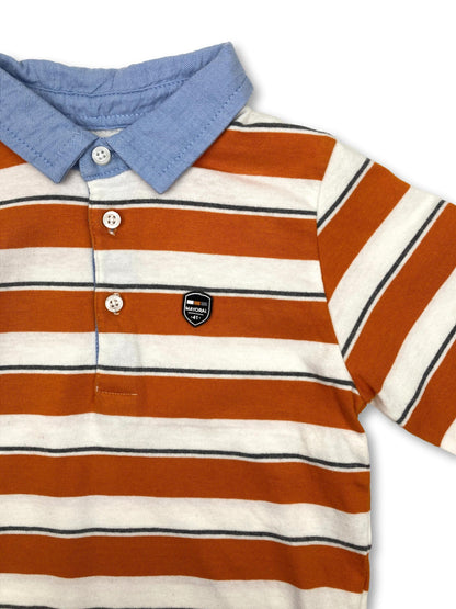 Orange Striped Polo Shirt 18 Months