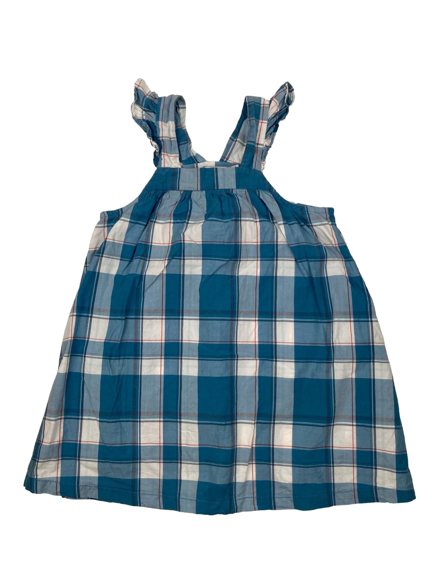 Blue Plaid Dress 3 Years