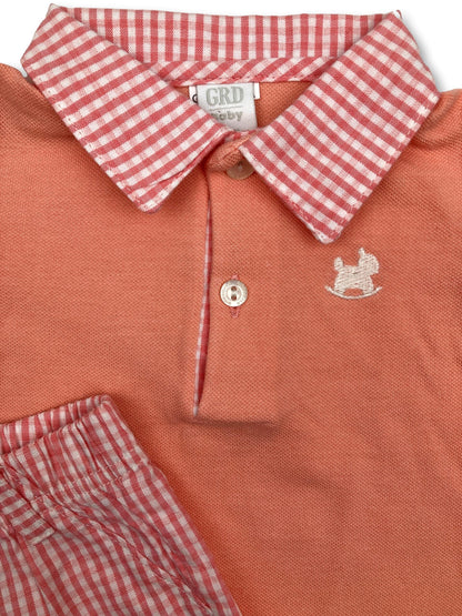 Conjunto Polo & Calções 3 Meses