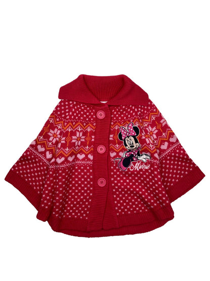 Poncho de Malha Minnie 2-4 Anos