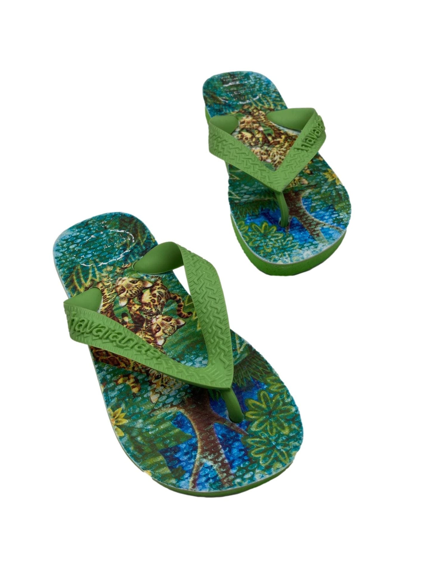 Green Flip Flops 25-26 EUR