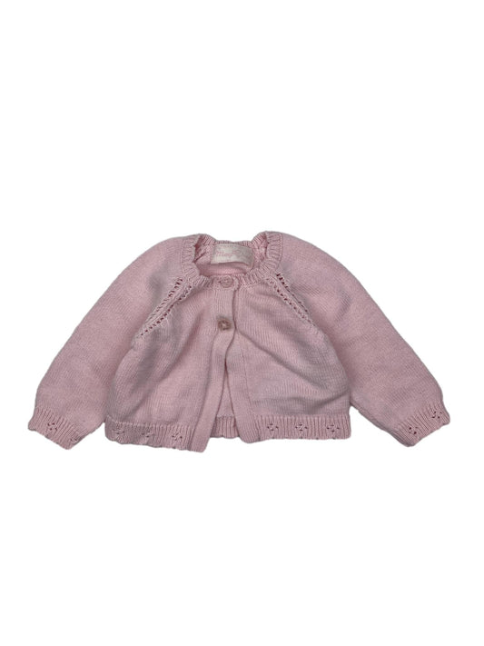 Pink Knitted Coat 0-1 Month