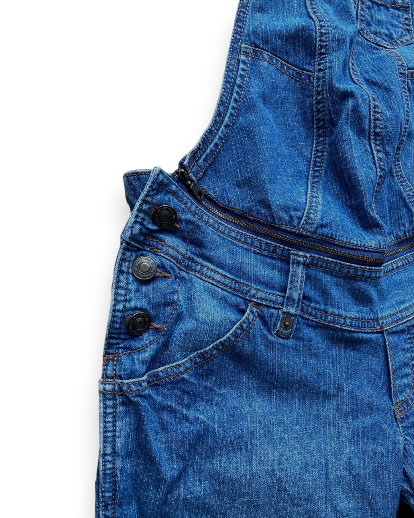 Jardineiras de Ganga Maternidade BENETTON - XS