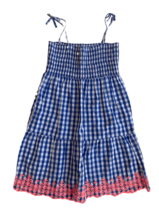 Blue Plaid Strap Dress 12 Years