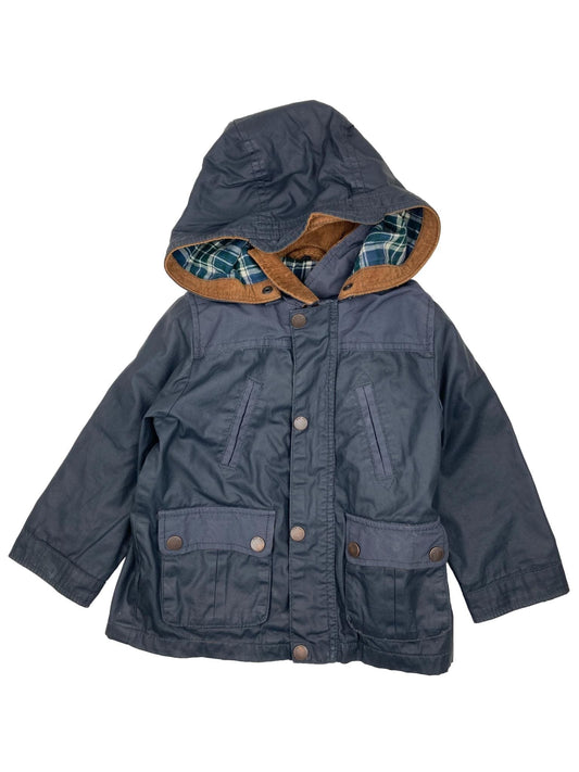 Parka com Forro Azul 18-24 Meses