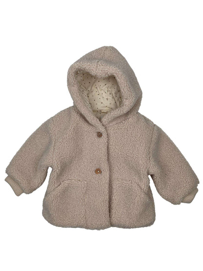 Hooded Fur Coat 3-6 Months