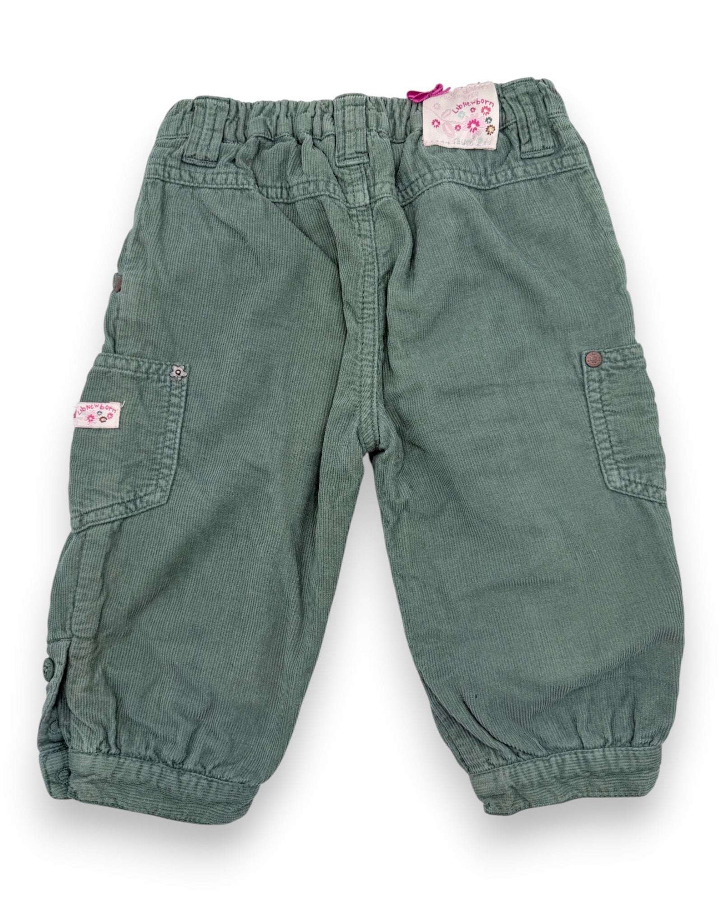Pantalones de Pana Verdes LIB - 12 Meses