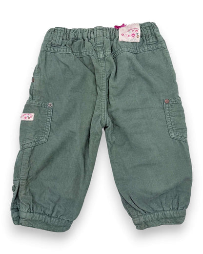 Pantalones de Pana Verdes LIB - 12 Meses