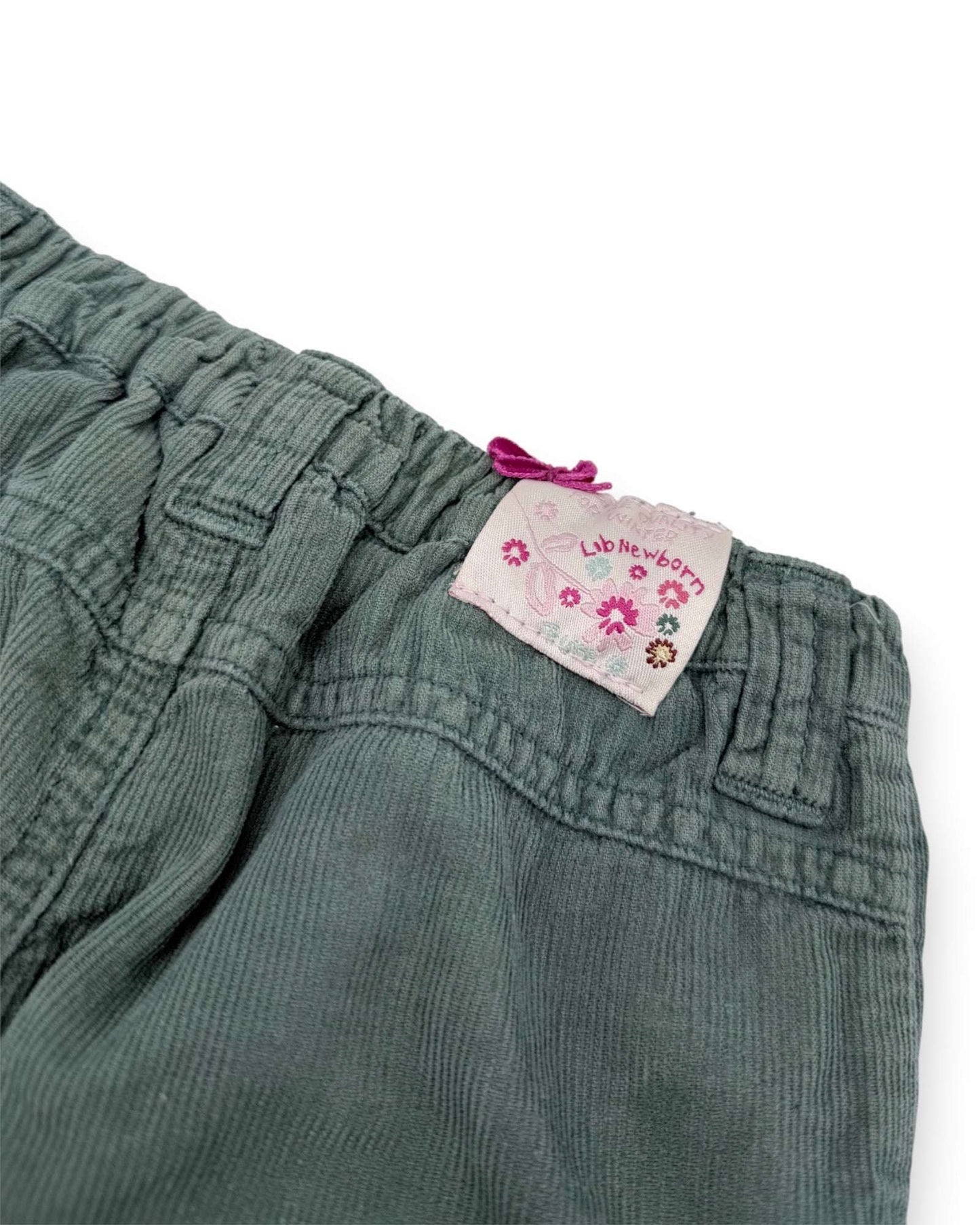 Pantalones de Pana Verdes LIB - 12 Meses