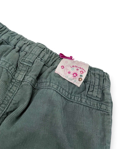 Pantalones de Pana Verdes LIB - 12 Meses