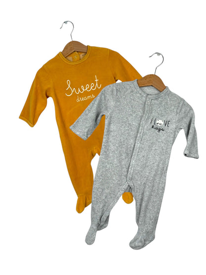 Pack of 2 Babygrows 6 Months