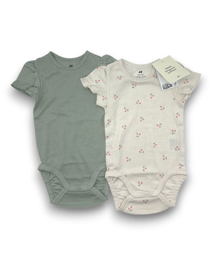 Pack 2 Bodies Algodão Orgânico 4-6 Meses