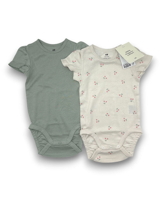 Pack 2 Bodies Algodão Orgânico 4-6 Meses