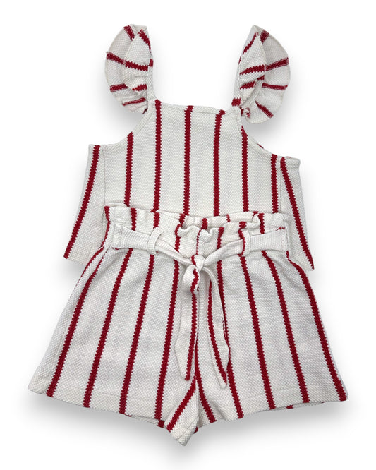 Conjunto Top e Calções Riscas 6 Anos