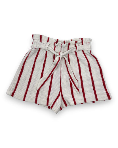 Conjunto Top e Calções Riscas 6 Anos