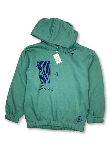 Green Hooded Sweater 9-10 Years