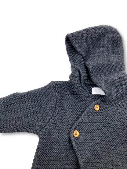 Grey Knitted Coat 1-3 Months