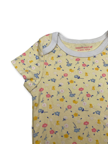 Yellow Flower Bodysuit 24 Months