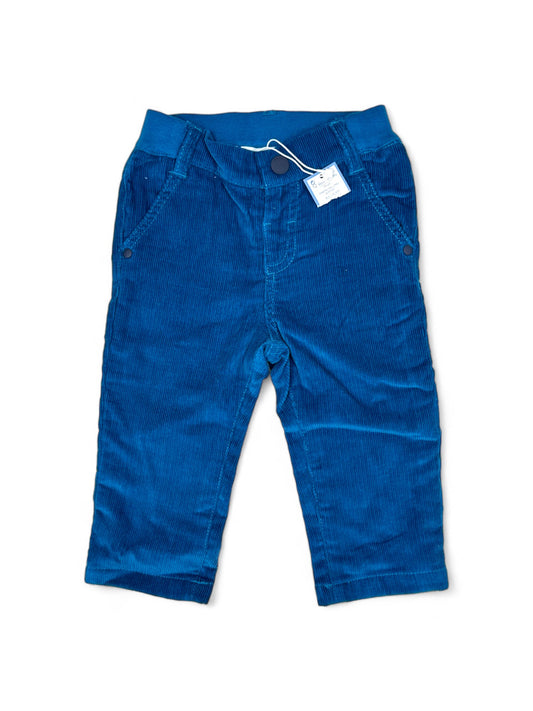 Blue Lined Corduroy Trousers 12 Months