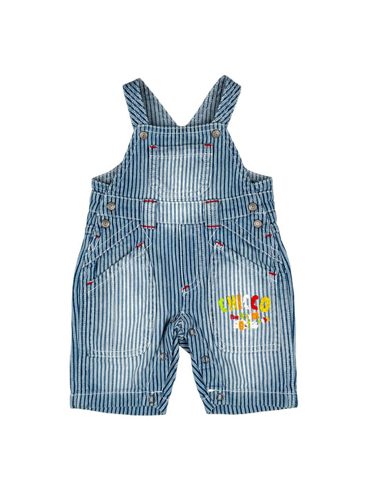 Striped Overalls 1 Month