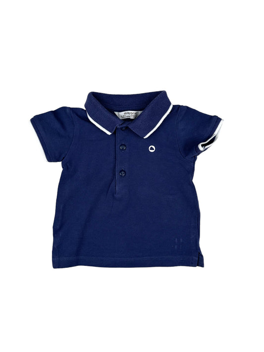 Blue Polo 2-4 Months