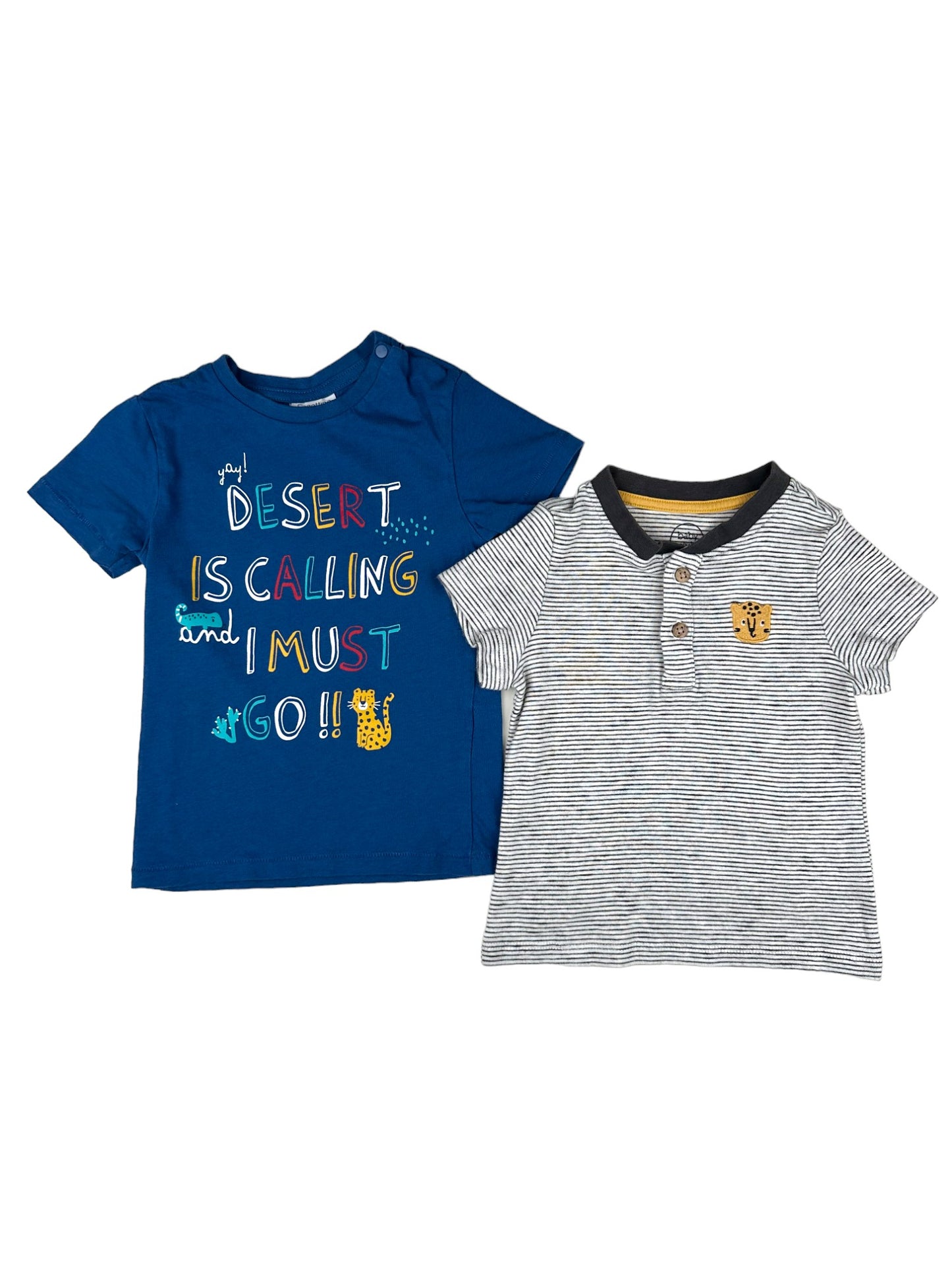 Pack 2 T-shirts Tigre 18-24 Meses