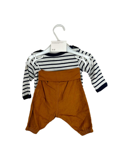 Conjunto Calças e T-shirt 1-2 Meses