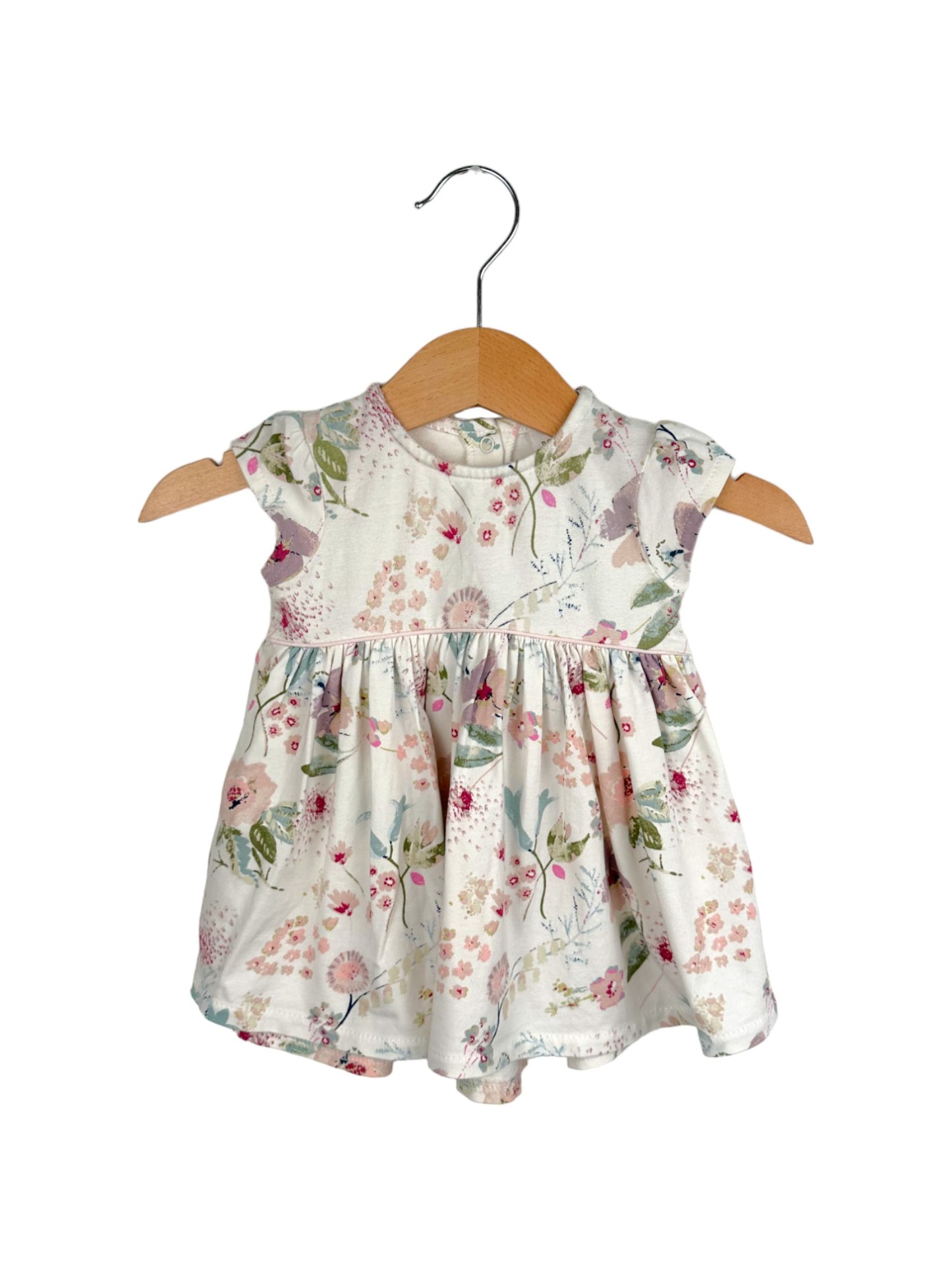 Vestido Flores 0-1 Mês