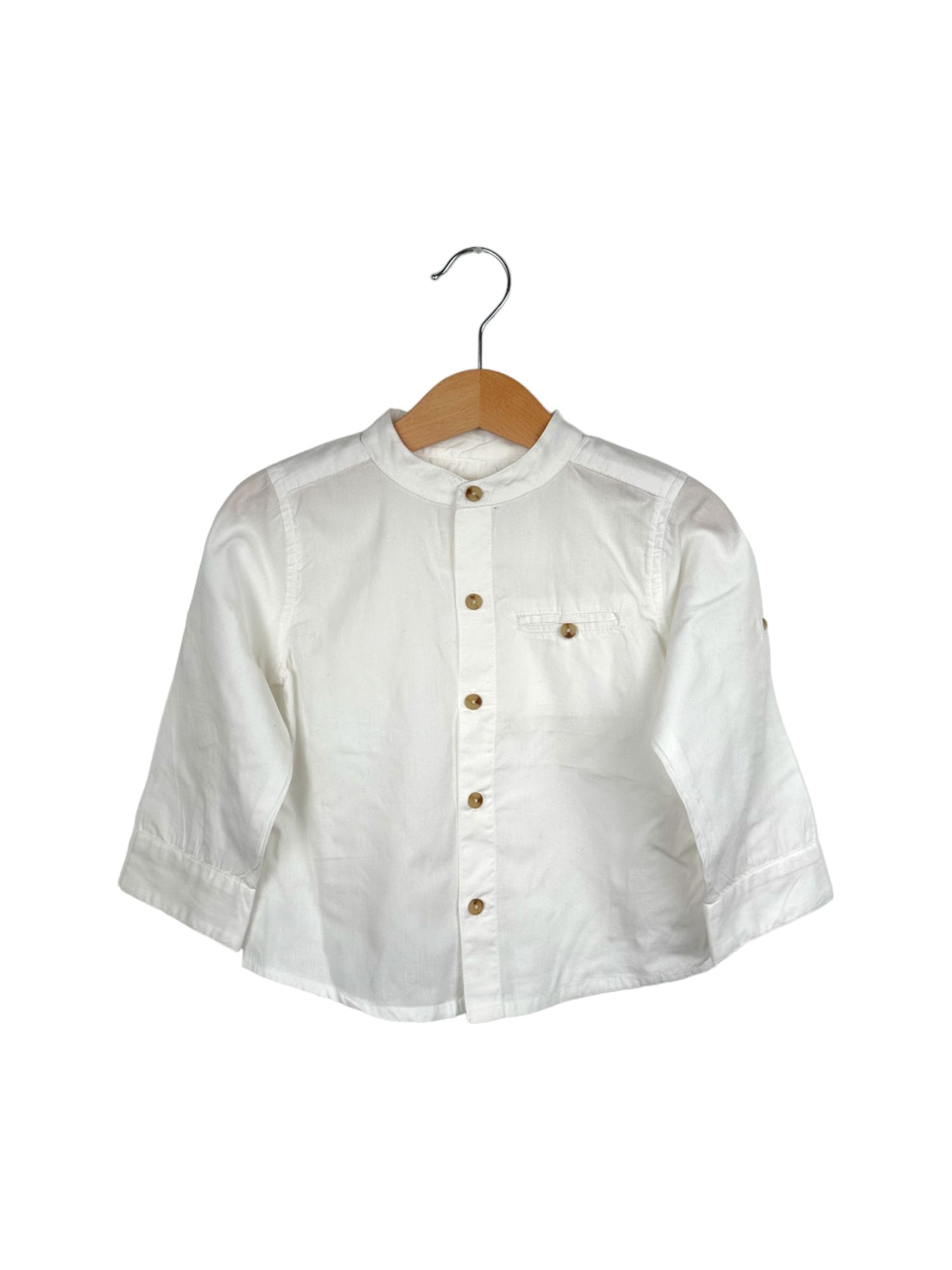 Camisa Branca 12-18 Meses