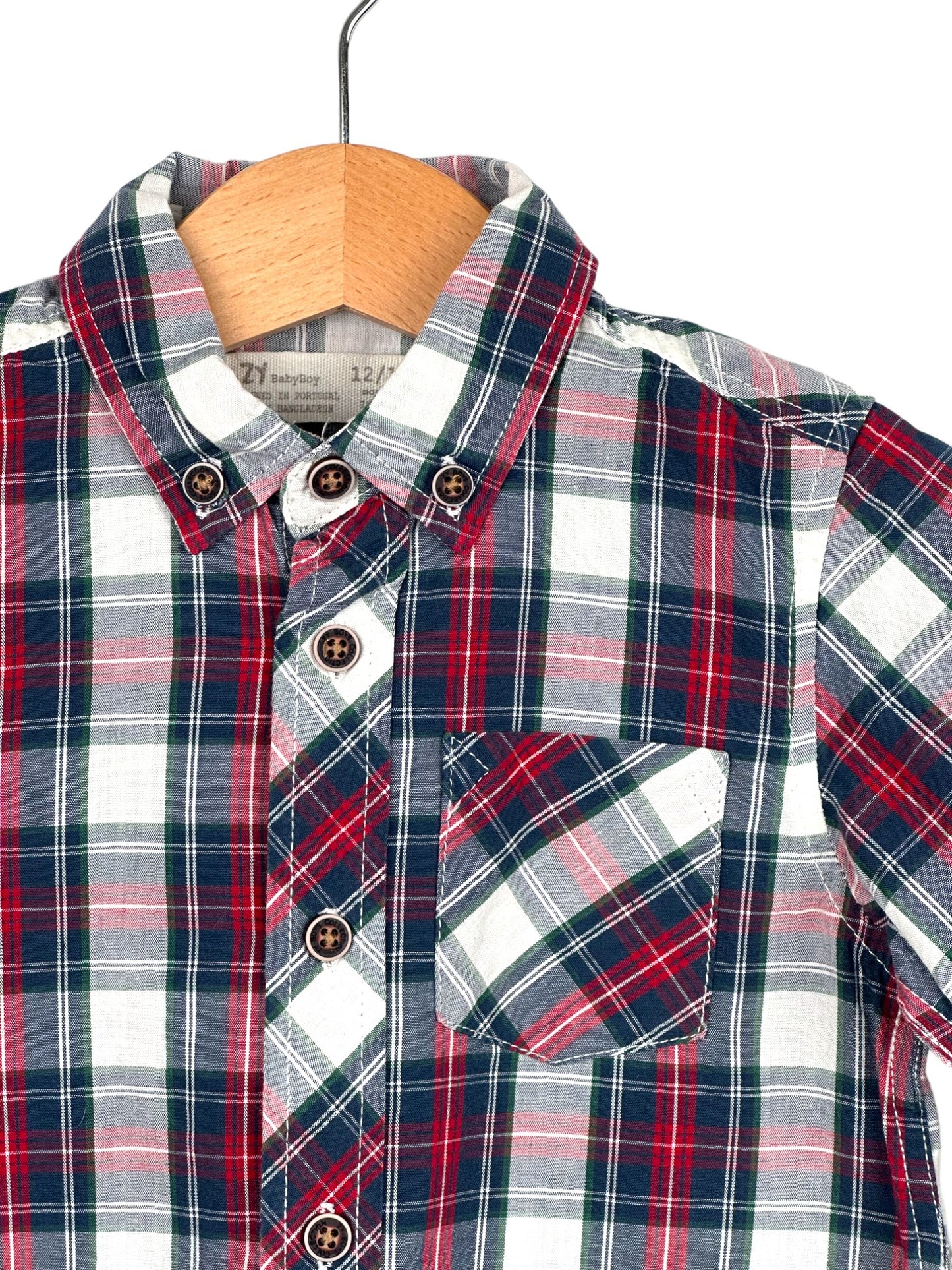 Plaid Shirt 12-18 Months