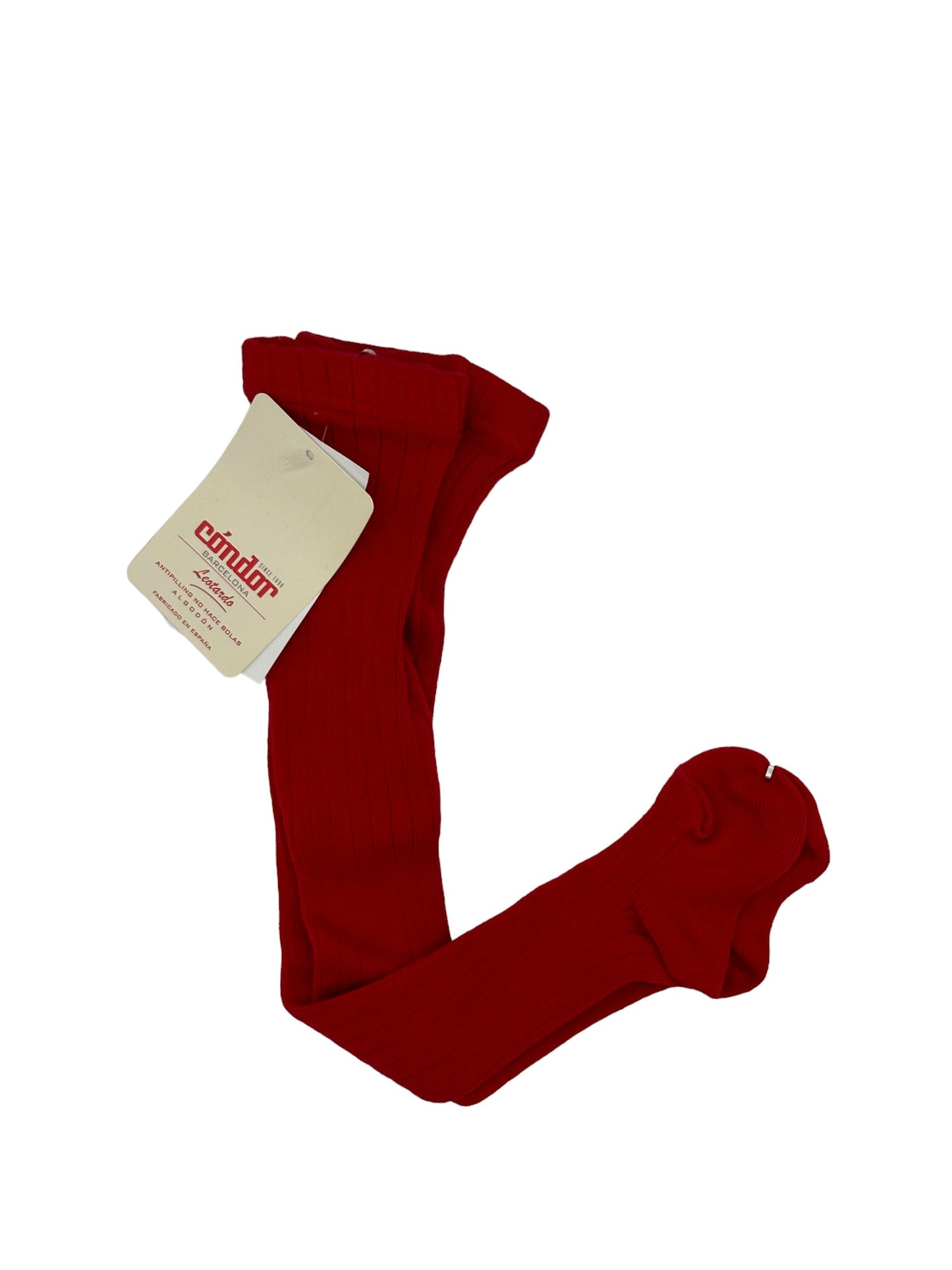 Red Ribbed Tights 3-6 Months