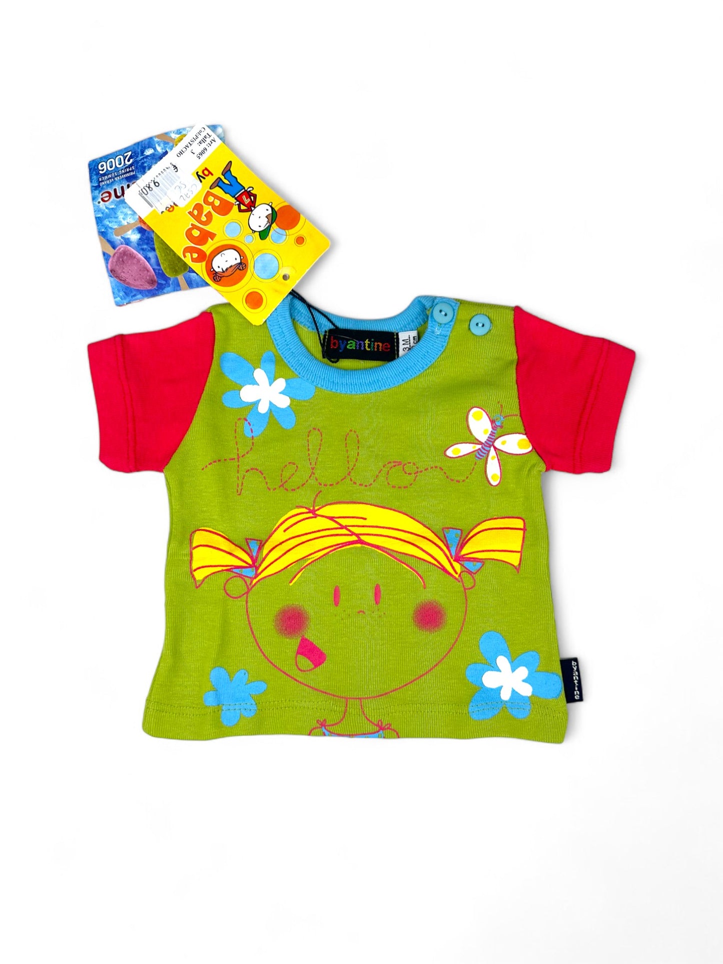 T-Shirt Hello 3 Meses