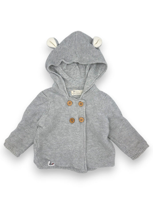 Casaco de Malha Capuz 1-3 Meses