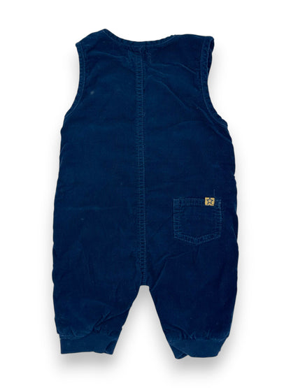 Jardineiras Azuis Bombazine 1-3 Meses