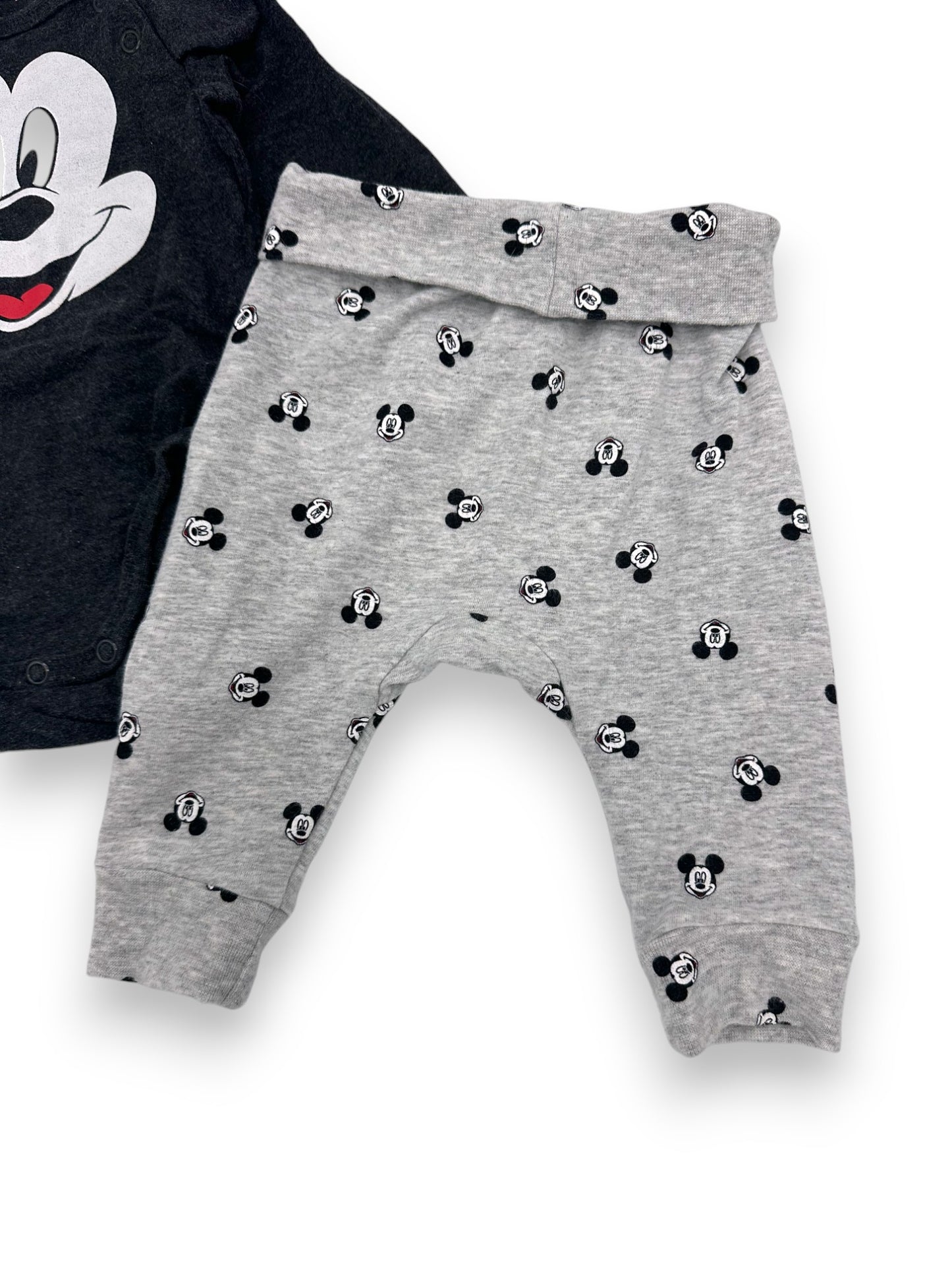 Conjunto Body e Calças Mickey 2-4 Meses