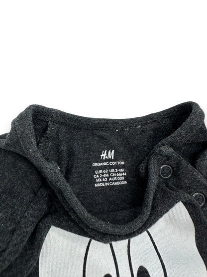 Conjunto Body e Calças Mickey 2-4 Meses