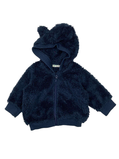 Hooded Fur Coat 1-3 Months