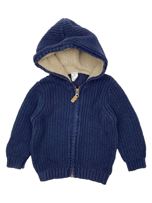 Knitted Coat with Hood 12 Months