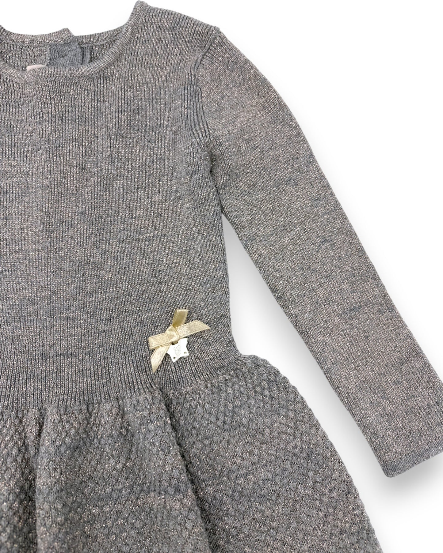 Vestido Malha Brilho 18 Meses