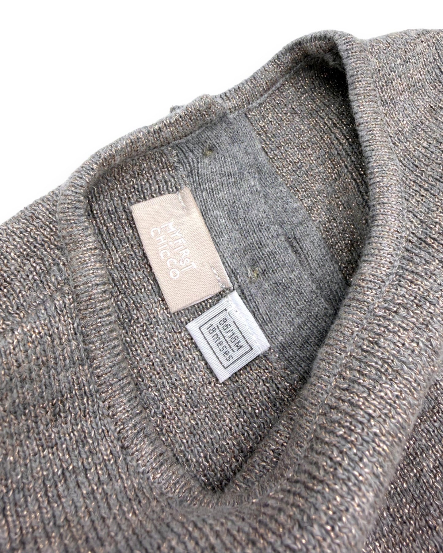 Vestido Malha Brilho 18 Meses