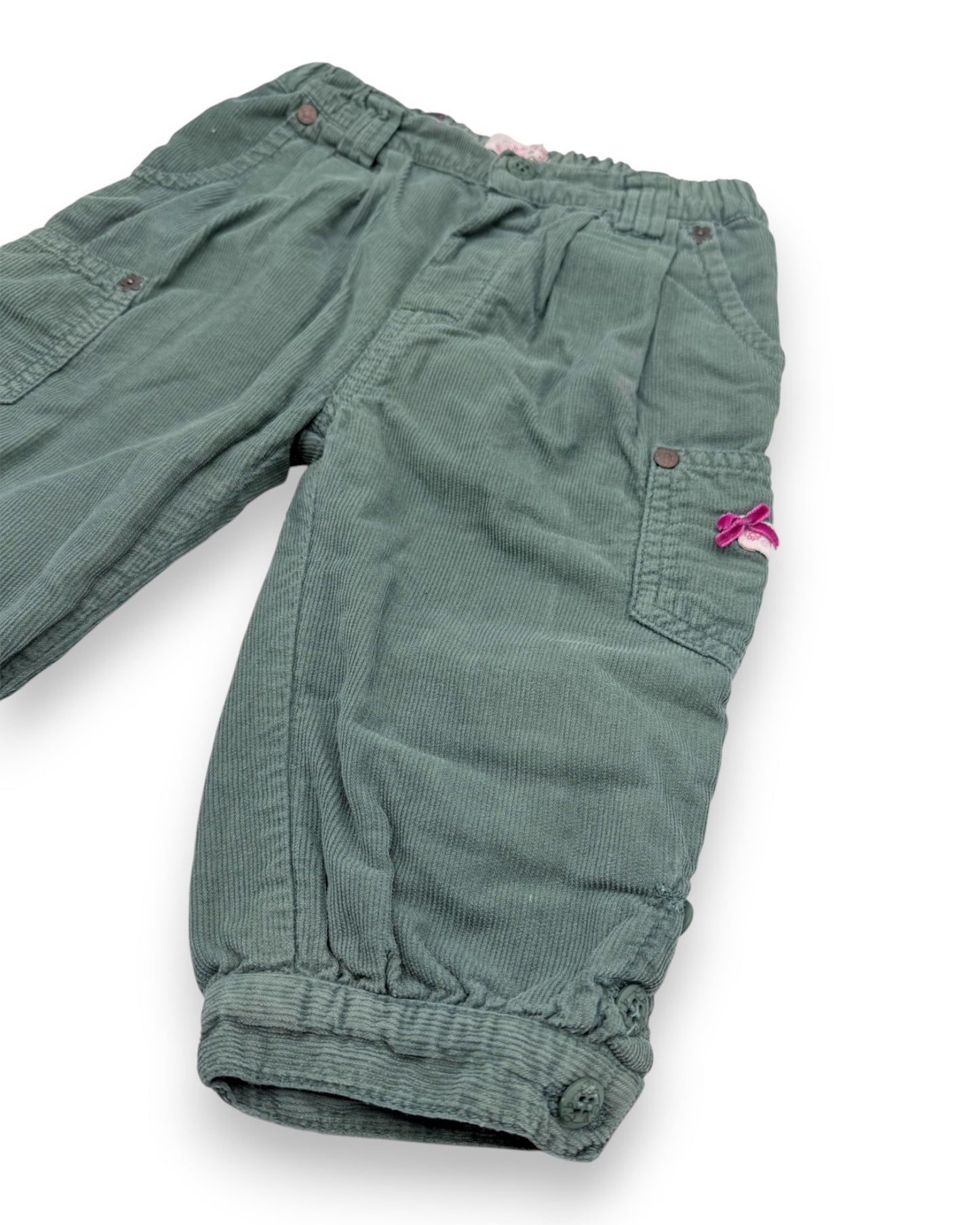Calças Bombazine Verdes 12 Meses