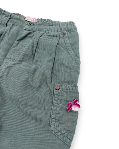 Calças Bombazine Verdes 12 Meses