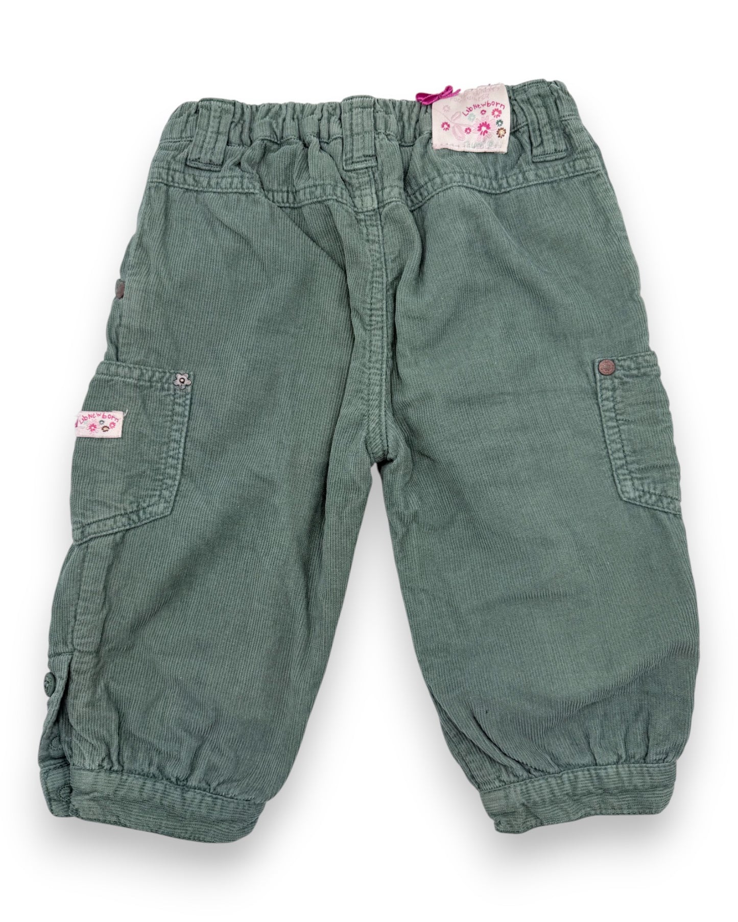 Calças Bombazine Verdes 12 Meses