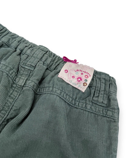 Calças Bombazine Verdes 12 Meses