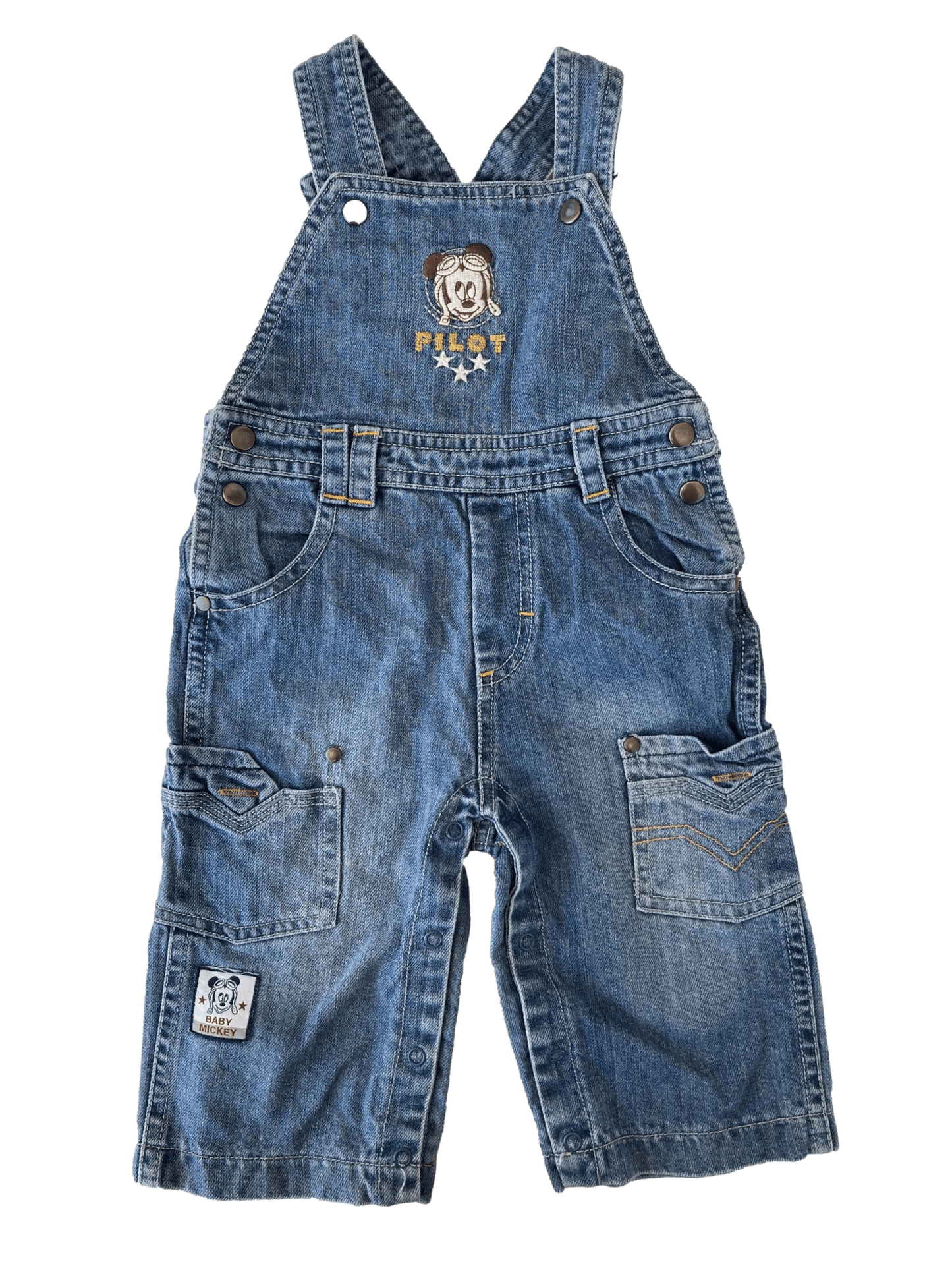 Mickey Denim Overalls 12M