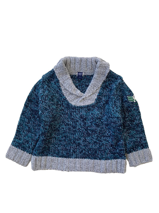 Malha Cinzenta e Azul 3 Anos