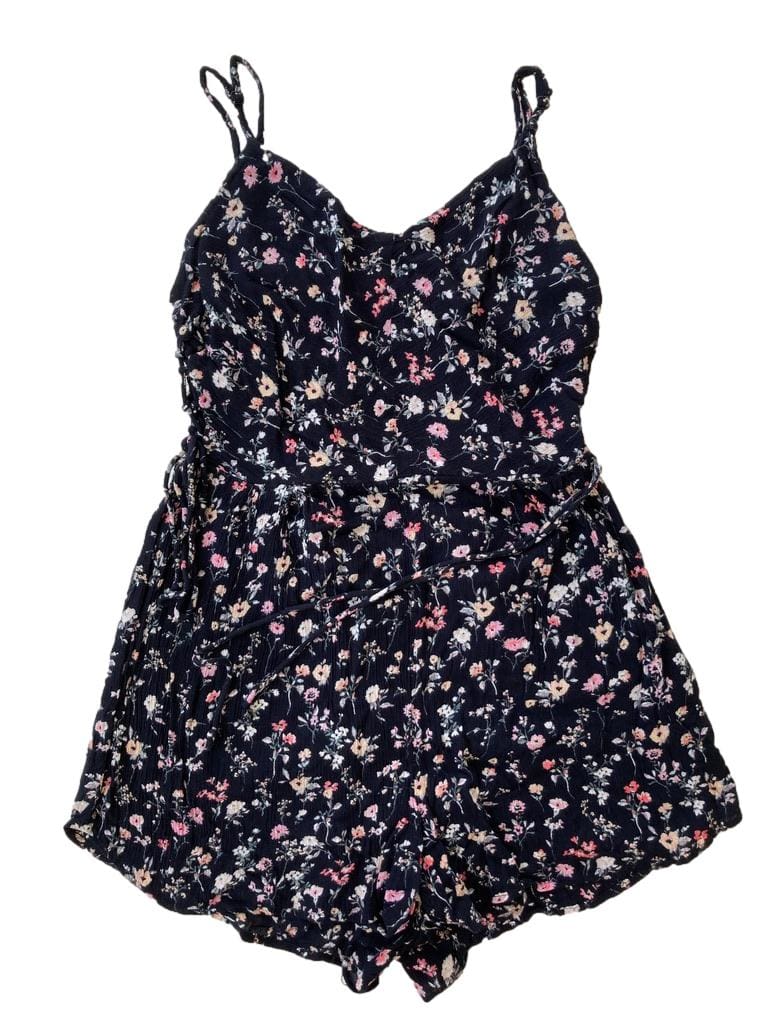 Black Floral Jumpsuit 11-12 Years