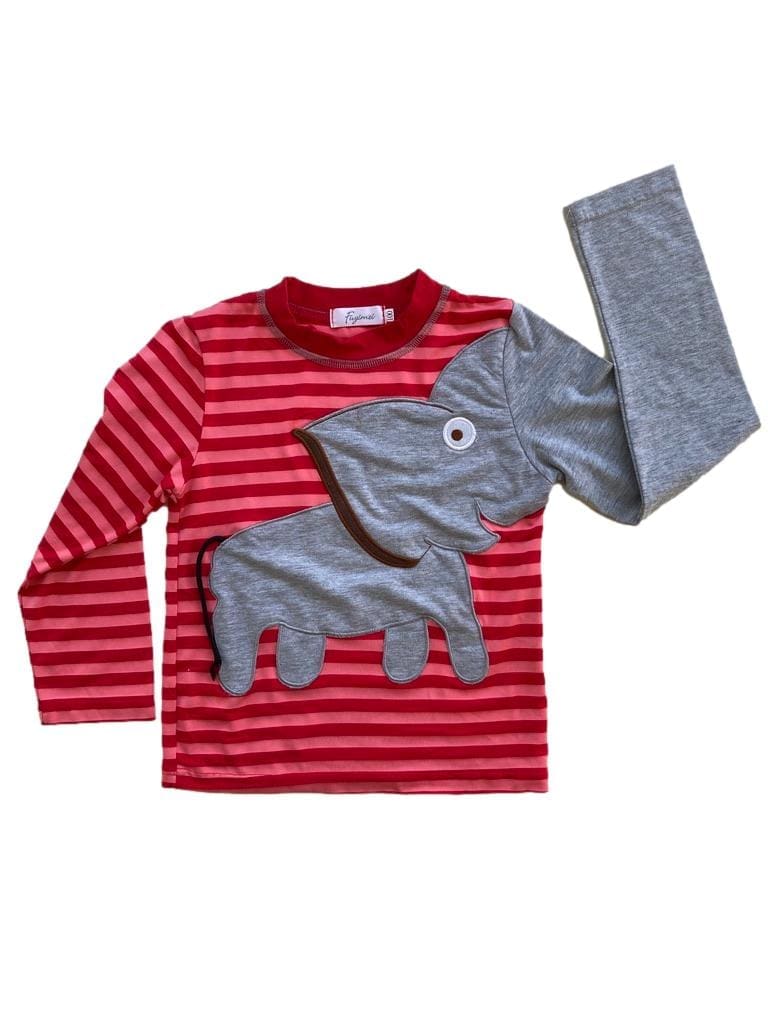 Camisola Riscas Elefante 3 Anos