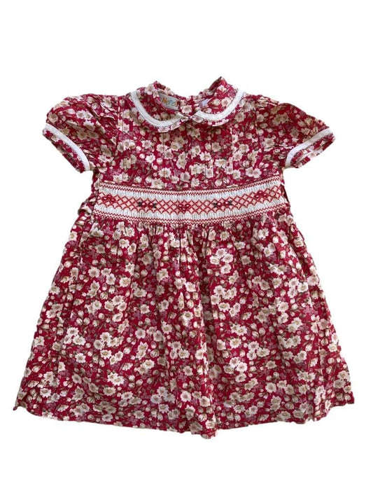 Vestido Flores Vermelho 1 Ano