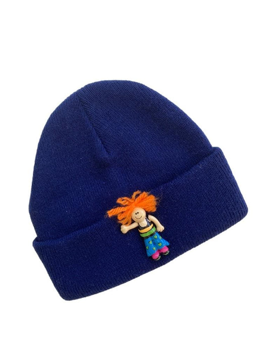 Gorro Boneco Azul 6-12 Meses